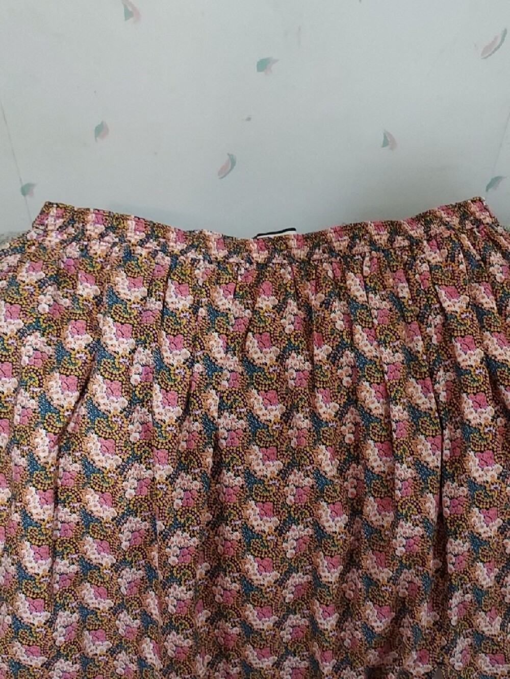 J. Crew Pink Floral Elastic Waist Skirt - Picture 4 of 6